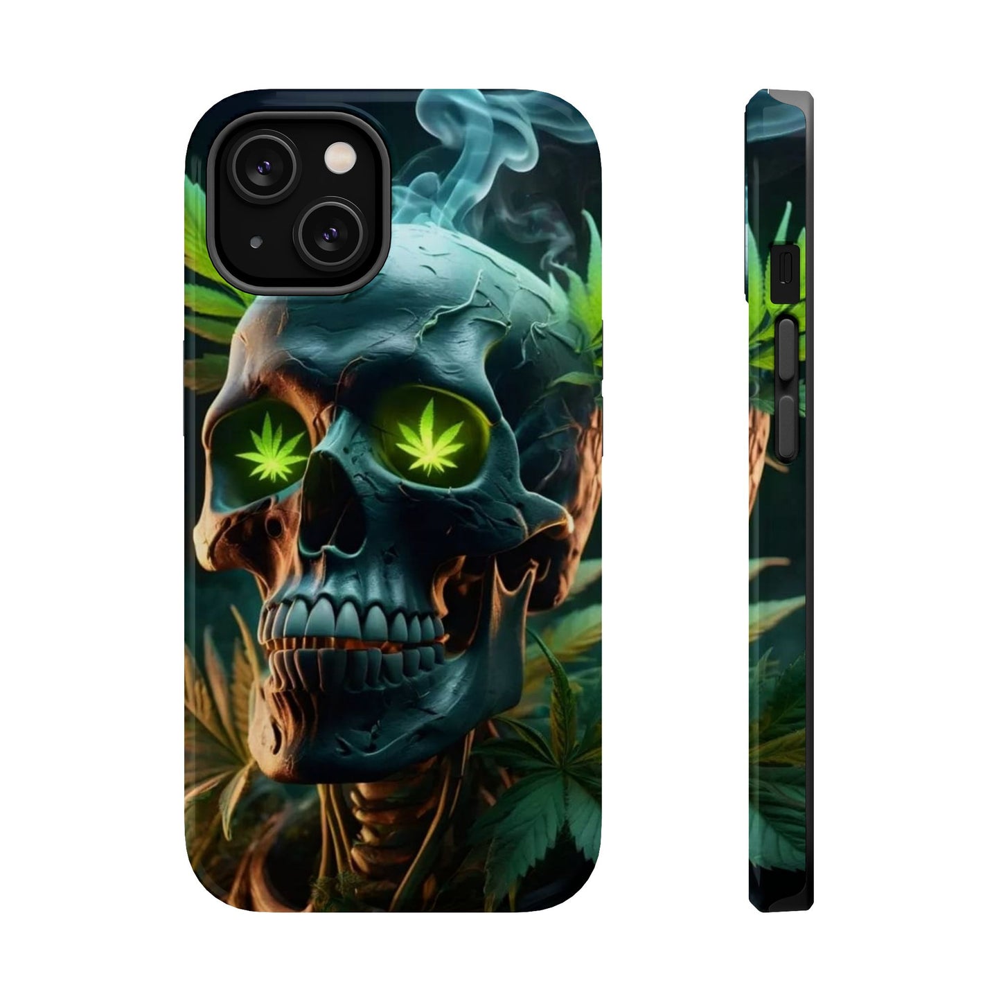 Phone Case - Skull & Cannabis Magnetic Tough Case for Cannabis Enthusiasts