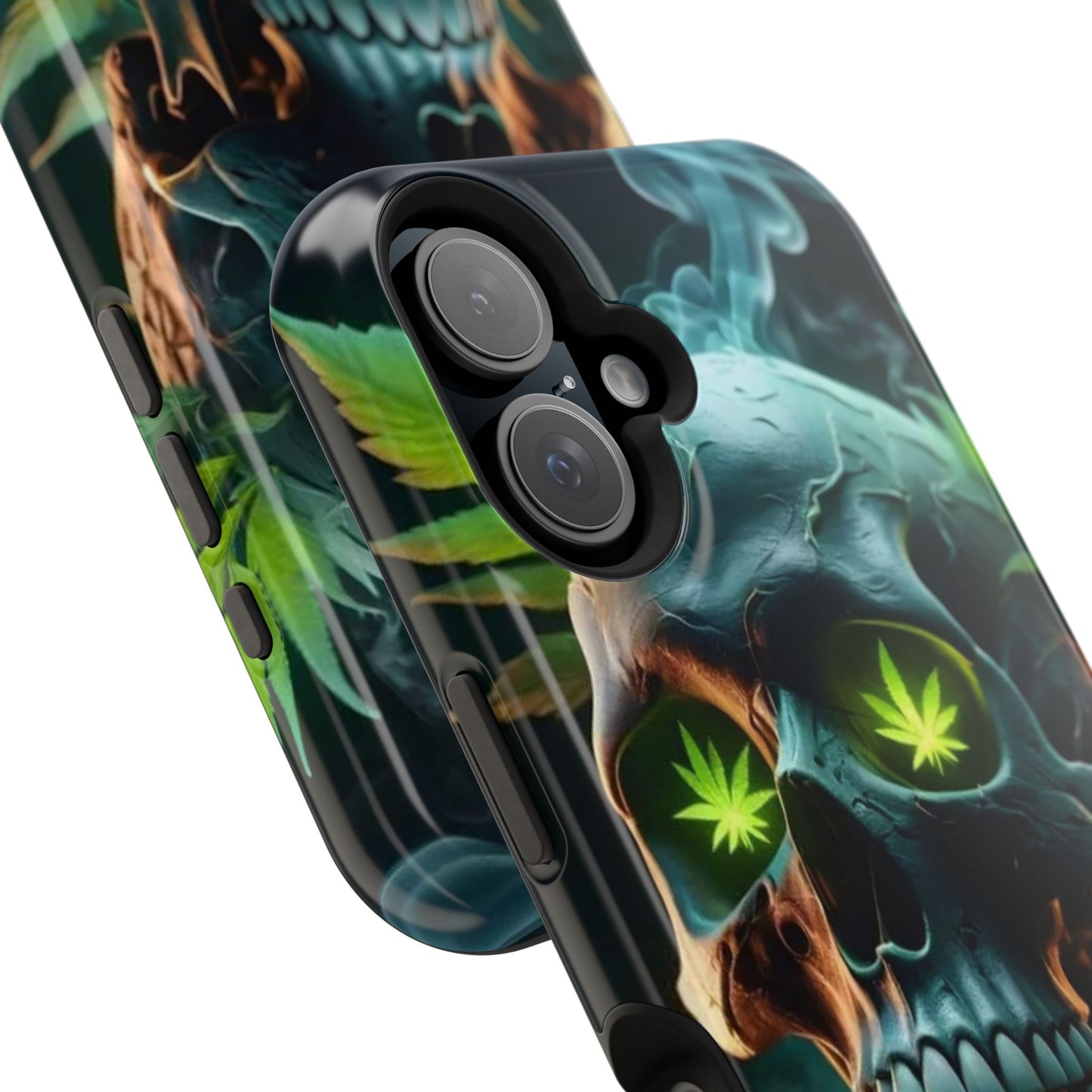 Phone Case - Skull & Cannabis Magnetic Tough Case for Cannabis Enthusiasts