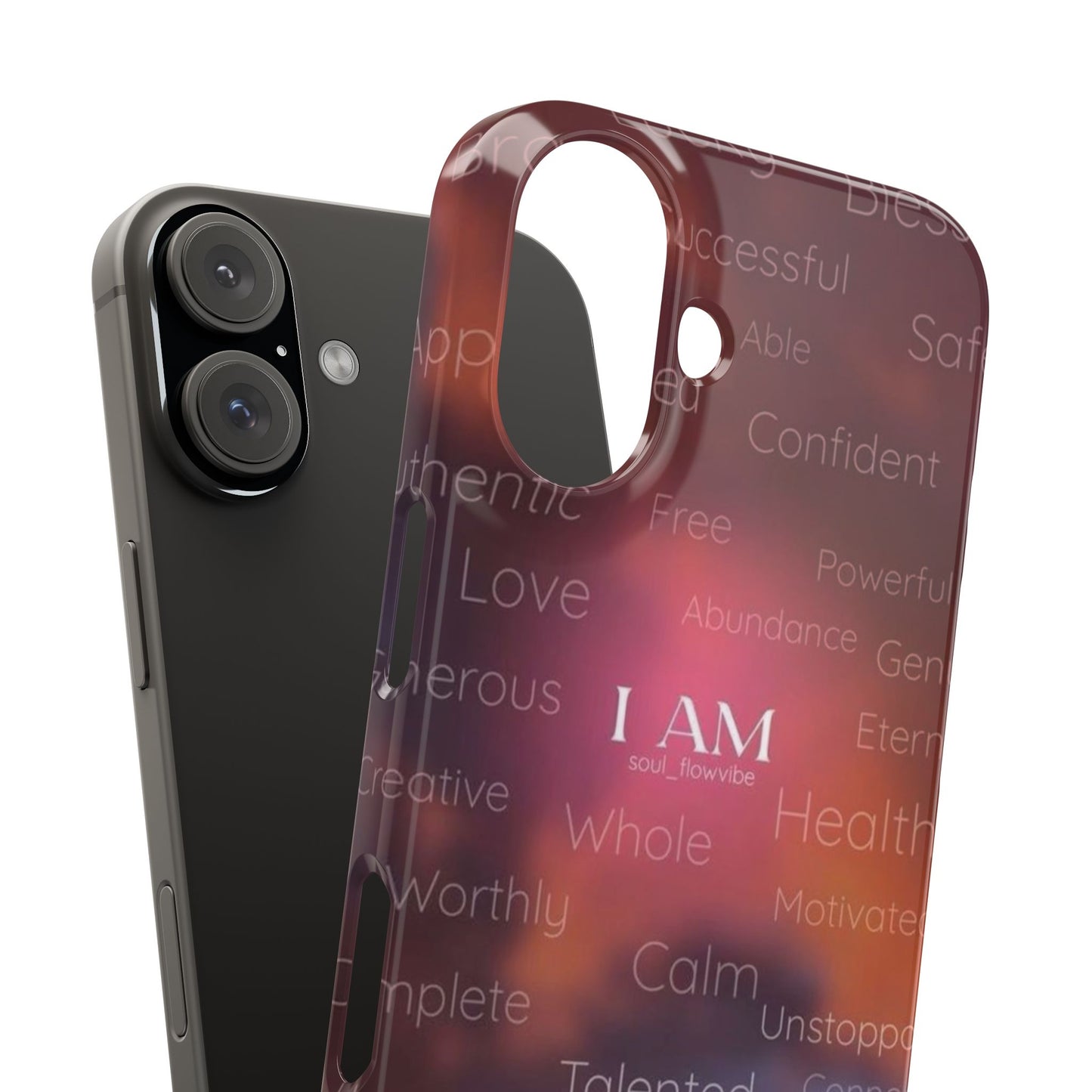 Inspirational Slim Phone Case - I AM Soul Flow Vibes