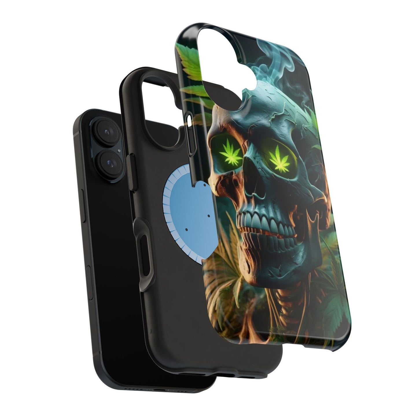 Phone Case - Skull & Cannabis Magnetic Tough Case for Cannabis Enthusiasts