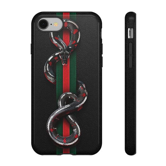 Stylish Tough Phone Case with Snake Design