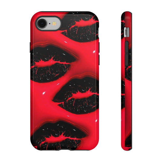 Phone Case, Bold Lips Kiss Design