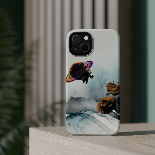 Funny Astronaut Galaxy Phone Case - Tough Magnetic Case