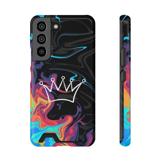 Phone Case Wallet with Crown Design - Elegant Accessory for Royalty Fans